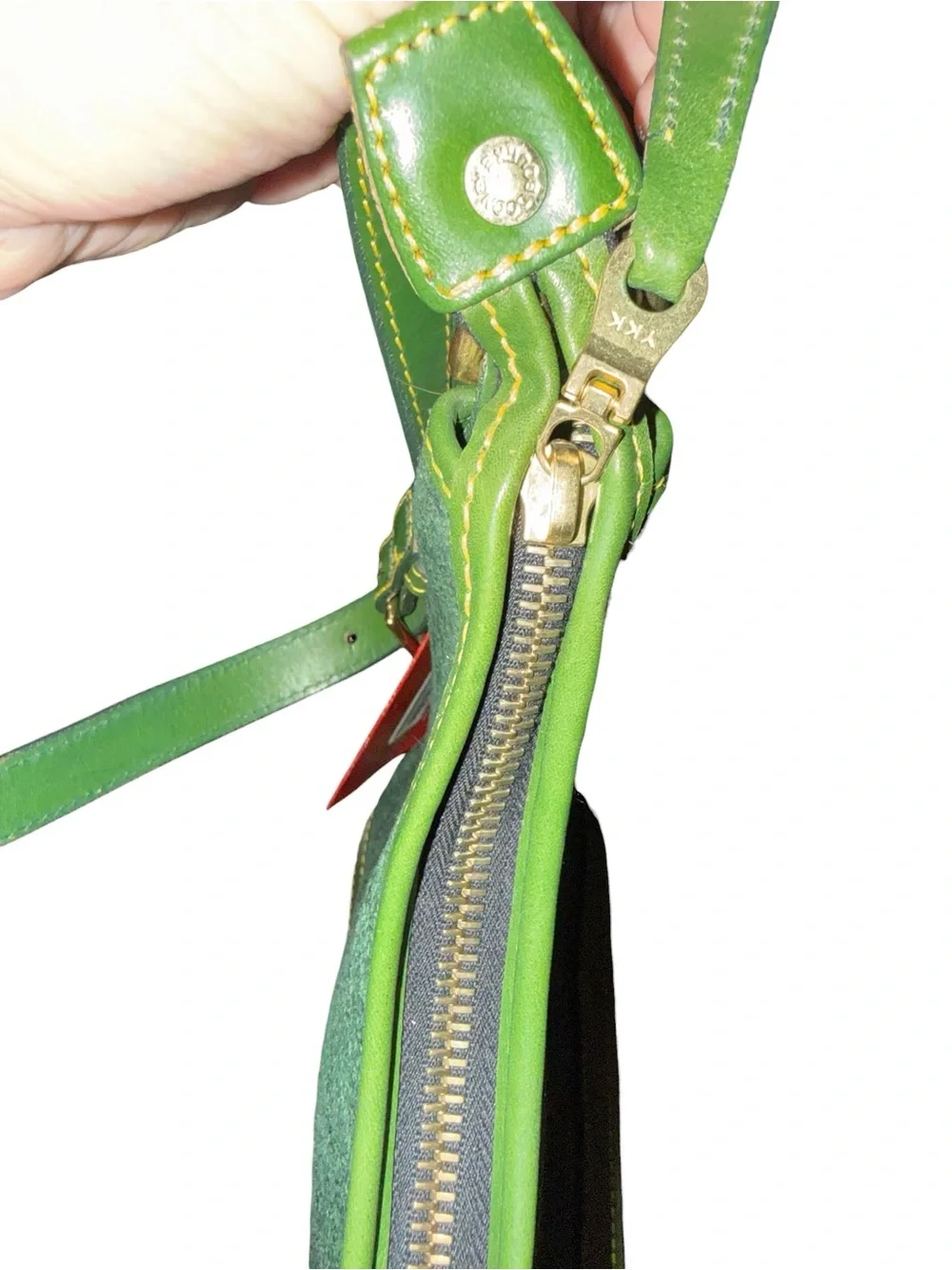 NWT Dooney & Bourke Green Canvas Leather Hobo Bag